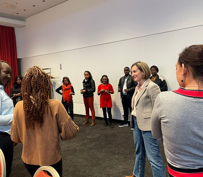 Team coaching session with a leadership team
